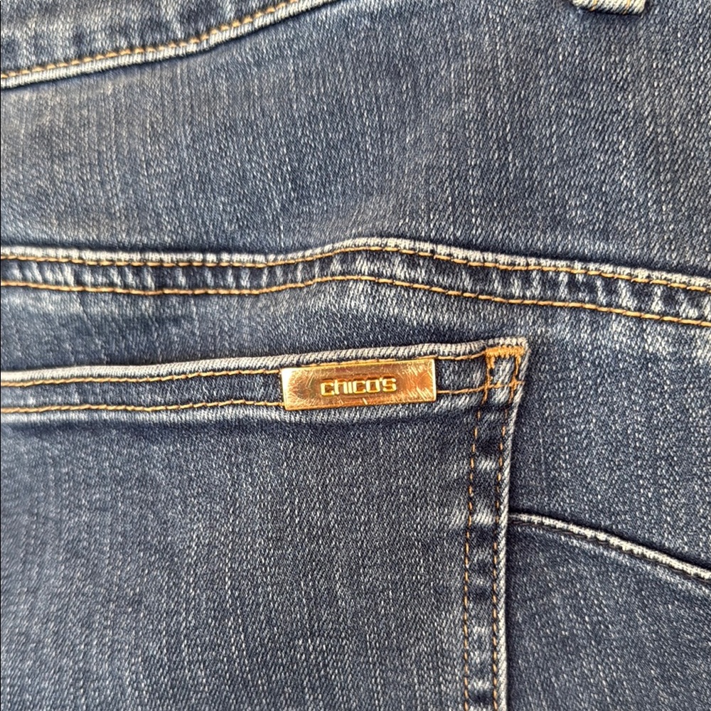 Chico's Blue Boot Cut Jeans with Classic Denim Style - Picture 5 of 9